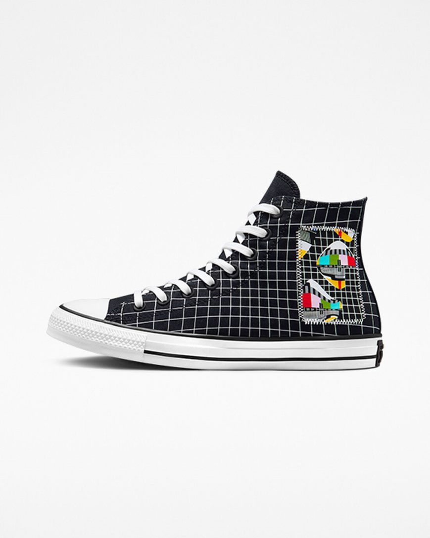 Dámské Boty Vysoké Converse Chuck Taylor All Star Color Grid Bílé Viacfarebný Hnědé | CZ FWOA50